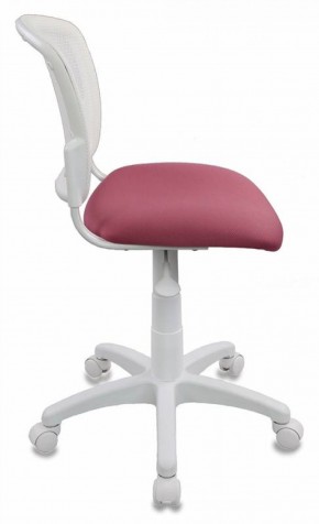 Кресло детское Бюрократ CH-W296NX/26-31 белый TW-15 розовый 26-31 в Новом Уренгое - novyy-urengoy.ok-mebel.com | фото 2