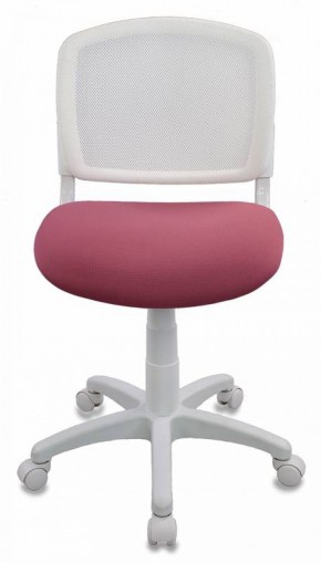 Кресло детское Бюрократ CH-W296NX/26-31 белый TW-15 розовый 26-31 в Новом Уренгое - novyy-urengoy.ok-mebel.com | фото 3