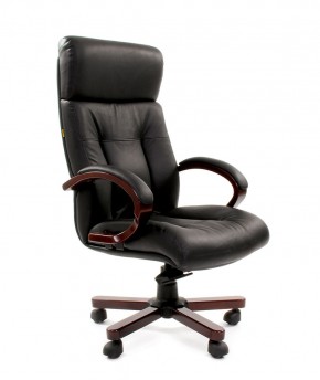 Кресло для руководителя CHAIRMAN  421 (Натуральная кожа) Черное в Новом Уренгое - novyy-urengoy.ok-mebel.com | фото