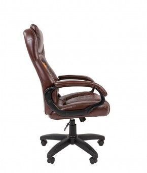 Кресло для руководителя  CHAIRMAN 432 (Экокожа коричневая) в Новом Уренгое - novyy-urengoy.ok-mebel.com | фото 3
