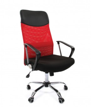 Кресло для руководителя CHAIRMAN 610 N (15-21 черный/сетка красный) в Новом Уренгое - novyy-urengoy.ok-mebel.com | фото 1