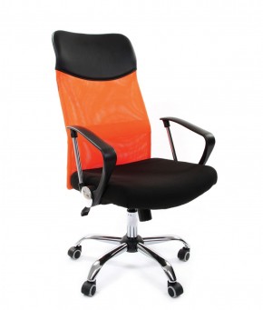 Кресло для руководителя CHAIRMAN 610 N (15-21 черный/сетка оранжевый) в Новом Уренгое - novyy-urengoy.ok-mebel.com | фото 1
