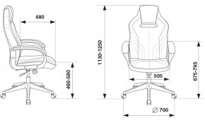 Кресло игровое Бюрократ VIKING 3 AERO BLACK EDITION в Новом Уренгое - novyy-urengoy.ok-mebel.com | фото 4