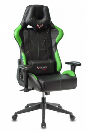 Кресло игровое Бюрократ VIKING 5 AERO LGREEN черный/салатовый в Новом Уренгое - novyy-urengoy.ok-mebel.com | фото