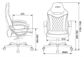 Кресло игровое Бюрократ VIKING 6 KNIGHT B FABRIC черный в Новом Уренгое - novyy-urengoy.ok-mebel.com | фото 4