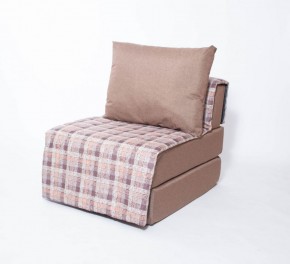 Кресло-кровать бескаркасное Харви (коричневый-квадро беж) в Новом Уренгое - novyy-urengoy.ok-mebel.com | фото