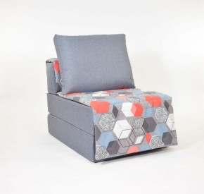 Кресло-кровать бескаркасное Харви (серый-геометрия слейт) в Новом Уренгое - novyy-urengoy.ok-mebel.com | фото