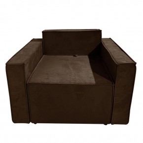 Кресло-кровать Принц КК1-ВК (велюр коричневый) в Новом Уренгое - novyy-urengoy.ok-mebel.com | фото