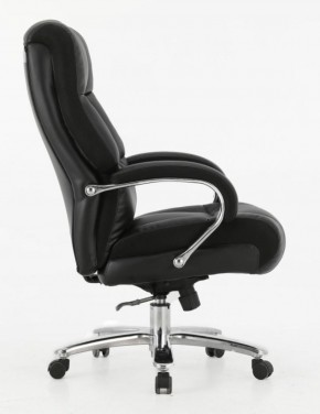 Кресло офисное BRABIX PREMIUM "Bomer HD-007" (рециклированная кожа, хром, черное) 531939 в Новом Уренгое - novyy-urengoy.ok-mebel.com | фото 3