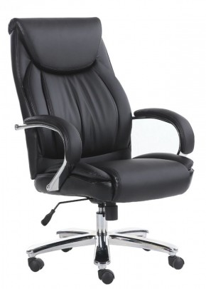 Кресло офисное BRABIX "Advance EX-575" (хром/экокожа/черное) 531825 в Новом Уренгое - novyy-urengoy.ok-mebel.com | фото 1