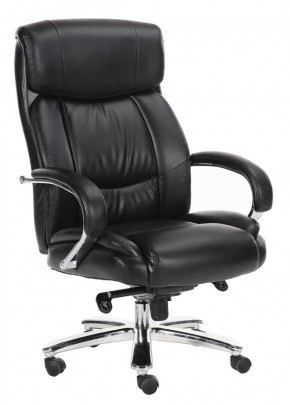 Кресло офисное BRABIX "Direct EX-580" (хром/рециклированная кожа/черное) 531824 в Новом Уренгое - novyy-urengoy.ok-mebel.com | фото 1
