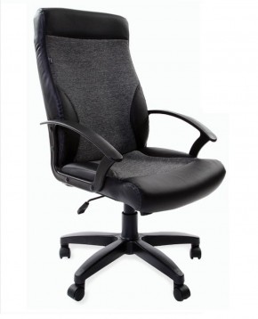 Кресло офисное BRABIX "Trust EX-535" (экокожа/черная/ткань серая) 531383 в Новом Уренгое - novyy-urengoy.ok-mebel.com | фото