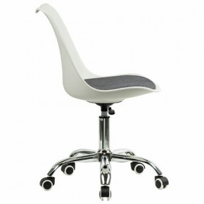 Кресло стул BRABIX "Eames MG-310 CH", хром, пластик белый, ткань серая, 532924 в Новом Уренгое - novyy-urengoy.ok-mebel.com | фото 3