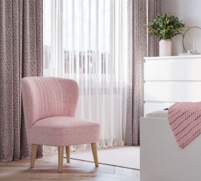 Кресло Унельма светло-розовый, ткань рогожка в Новом Уренгое - novyy-urengoy.ok-mebel.com | фото 3