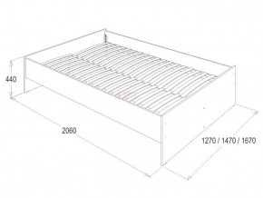 Кровать 1.6 каркас + спинка головная + 2 ящика Ольга-14 без основания в Новом Уренгое - novyy-urengoy.ok-mebel.com | фото 3