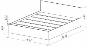 НИЦЦА-14 Кровать 1600 с настилом ЛДСП (НЦ.14) в Новом Уренгое - novyy-urengoy.ok-mebel.com | фото 3