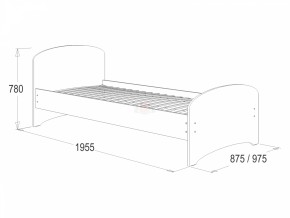 Кровать-4 одинарная (900*1900) в Новом Уренгое - novyy-urengoy.ok-mebel.com | фото 2