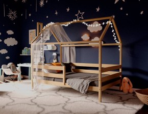 Кровать-домик 80*190 без покраски (без ящиков) в Новом Уренгое - novyy-urengoy.ok-mebel.com | фото