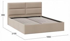 Кровать двуспальная Глосс с ПМ Тип 1 в Новом Уренгое - novyy-urengoy.ok-mebel.com | фото 4