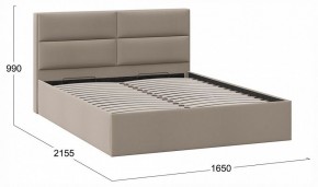 Кровать двуспальная Глосс с ПМ Тип 1 в Новом Уренгое - novyy-urengoy.ok-mebel.com | фото 4