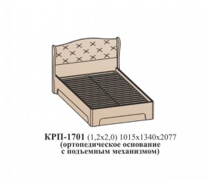 Кровать ЭЙМИ с подъемным механизмом КРП-1701 Бодега белая/патина серебро (1200х2000) в Новом Уренгое - novyy-urengoy.ok-mebel.com | фото