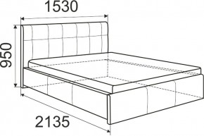 Кровать Изабелла с латами Newtone cacao 1400x2000 в Новом Уренгое - novyy-urengoy.ok-mebel.com | фото 5