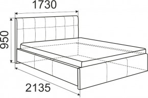 Кровать Изабелла с латами Newtone cacao 1400x2000 в Новом Уренгое - novyy-urengoy.ok-mebel.com | фото 6