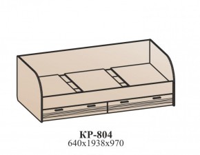 Кровать Лотос КР-804 Бодега белая/риф зеленый в Новом Уренгое - novyy-urengoy.ok-mebel.com | фото