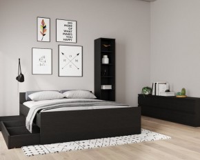 Кровать ОРИОН двухспальная с ортопедическим основанием 180х200, цвет Дуб Венге в Новом Уренгое - novyy-urengoy.ok-mebel.com | фото 3