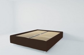 Кровать Подиум с ортопедическим основанием 900 (экокожа коричневая) в Новом Уренгое - novyy-urengoy.ok-mebel.com | фото 2