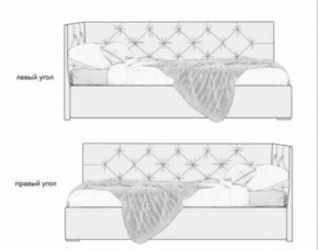 Кровать угловая Хлоя интерьерная +основание (120х200) в Новом Уренгое - novyy-urengoy.ok-mebel.com | фото 2