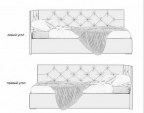 Кровать угловая Лилу интерьерная +основание (120х200) в Новом Уренгое - novyy-urengoy.ok-mebel.com | фото 2