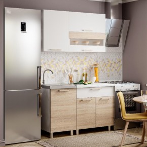Кухня Айсбери 1.2 м (Белый/Дуб Сонома) в Новом Уренгое - novyy-urengoy.ok-mebel.com | фото