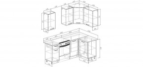 Кухонный гарнитур Антик 2000*1200 (Стол. 26мм) в Новом Уренгое - novyy-urengoy.ok-mebel.com | фото 2