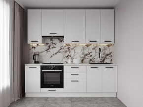 Кухонный гарнитур Белый Глянец 2400 h950 (Стол. 38мм) в Новом Уренгое - novyy-urengoy.ok-mebel.com | фото