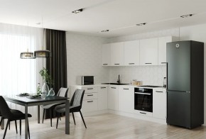 Кухонный гарнитур Белый Глянец 2600*1600 (Стол. 26мм) в Новом Уренгое - novyy-urengoy.ok-mebel.com | фото