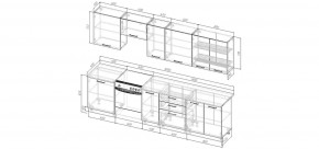 Кухонный гарнитур Каппучино 3000 (Стол. 26мм) в Новом Уренгое - novyy-urengoy.ok-mebel.com | фото 2