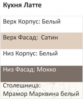 Кухонный гарнитур Латте 3000 (Стол. 26мм) в Новом Уренгое - novyy-urengoy.ok-mebel.com | фото 3