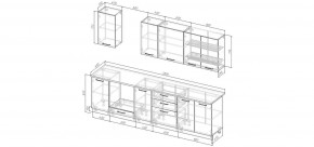 Кухонный гарнитур Меренга 2800 (Стол. 26мм) в Новом Уренгое - novyy-urengoy.ok-mebel.com | фото 2
