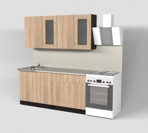 Кухня Симона Демо 1700 (Венга/Дуб Сонома) в Новом Уренгое - novyy-urengoy.ok-mebel.com | фото