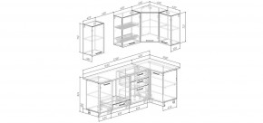 Кухонный гарнитур Умбра 2200*1000 (Стол. 38мм) в Новом Уренгое - novyy-urengoy.ok-mebel.com | фото 2