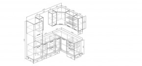 Кухонный гарнитур Умбра 2400*1600 (Стол. 38мм) в Новом Уренгое - novyy-urengoy.ok-mebel.com | фото 2