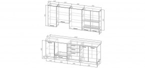 Кухонный гарнитур Умбра 2400 h950 (Стол. 38мм) в Новом Уренгое - novyy-urengoy.ok-mebel.com | фото 2