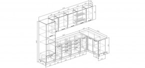 Кухонный гарнитур Умбра 3200*1400 (Стол. 38мм) в Новом Уренгое - novyy-urengoy.ok-mebel.com | фото 2
