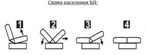 ЛАУРА ЛЮКС Диван Лаура Люкс БД+2подушки в Новом Уренгое - novyy-urengoy.ok-mebel.com | фото 7