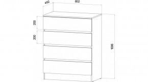 ЛЕНОРА Спальный гарнитур (модульный) графит в Новом Уренгое - novyy-urengoy.ok-mebel.com | фото 3