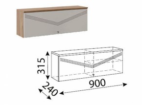 Лимба (гостиная) М10 Шкаф навесной малый в Новом Уренгое - novyy-urengoy.ok-mebel.com | фото