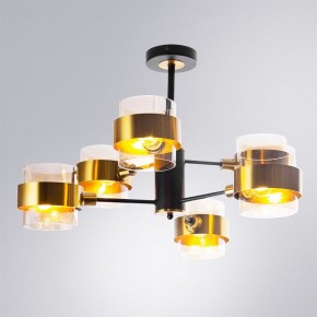Люстра на штанге Arte Lamp Carlo A8205SP-6BK в Новом Уренгое - novyy-urengoy.ok-mebel.com | фото 2
