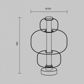 Настольная лампа декоративная Maytoni Atmos MOD364TL-L15W3K в Новом Уренгое - novyy-urengoy.ok-mebel.com | фото 5