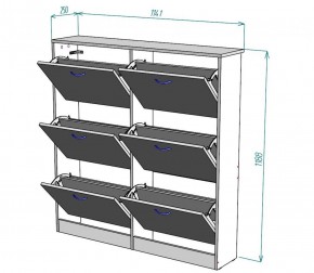 Обувница W13 в Новом Уренгое - novyy-urengoy.ok-mebel.com | фото 2